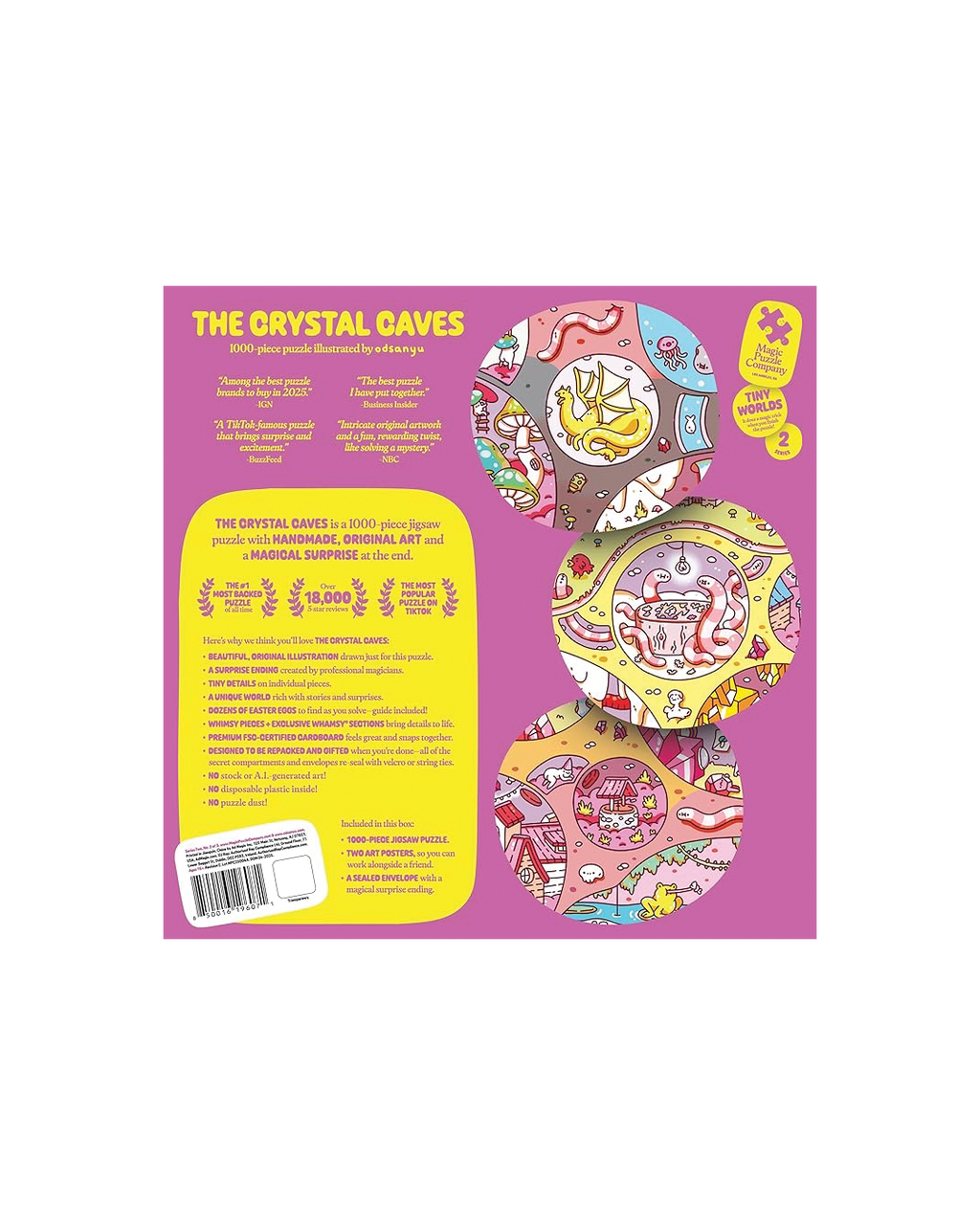 The Crystal Caves - 1,000-Piece Magic Jigsaw Puzzle