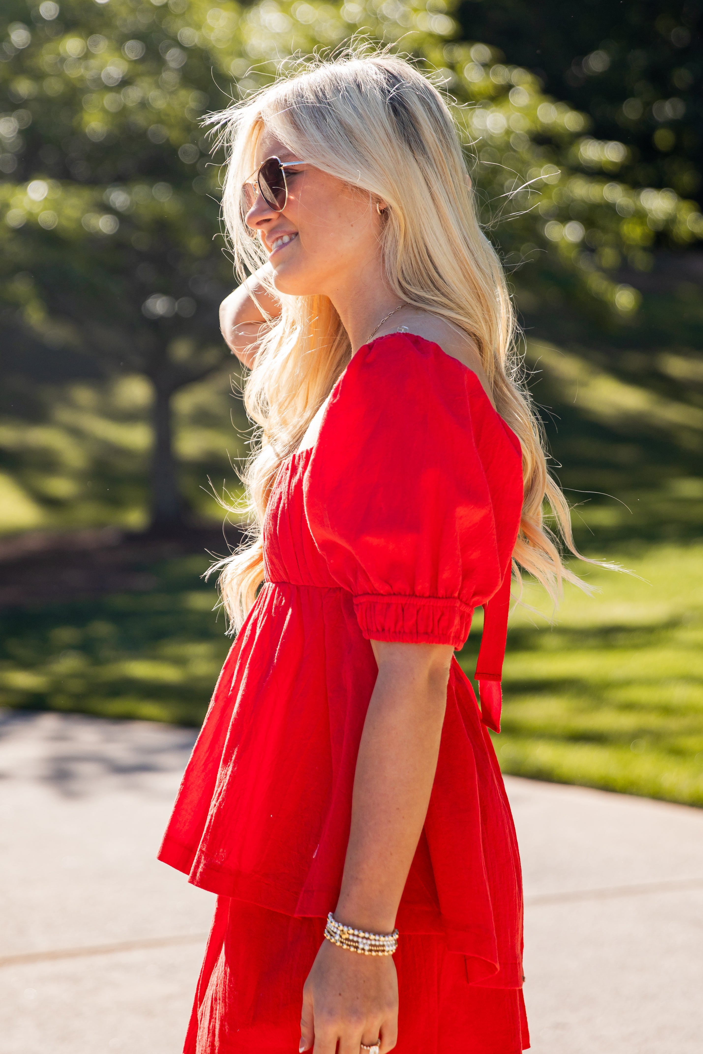 Summer Stroll Peplum Blouse - DU Deal