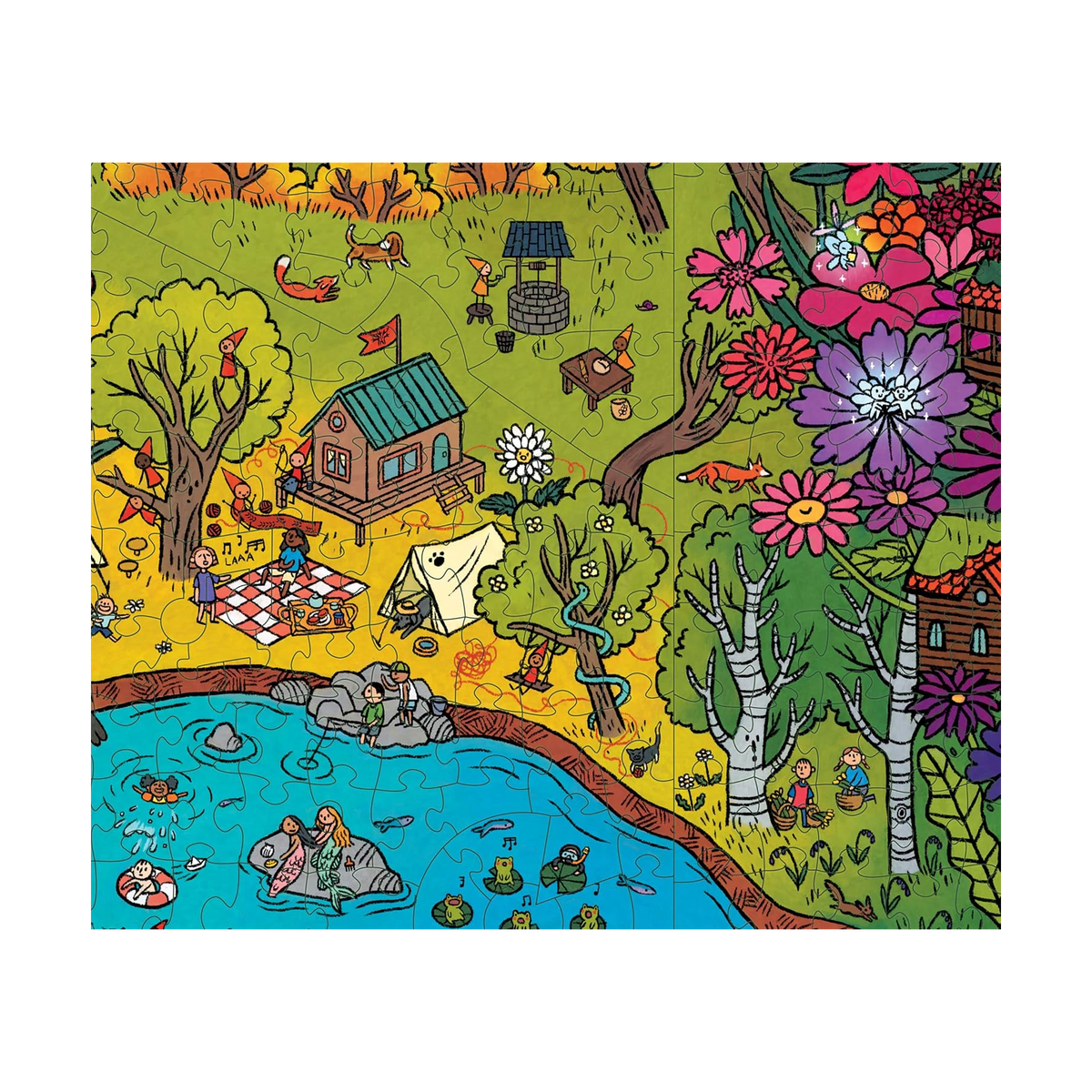 The Gnomes' Homes - 1,000-Piece Magic Jigsaw Puzzle